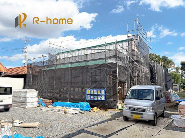 第1かすみがうら市下稲吉　新築戸建て　2号棟の外観|ご予約を頂ければ、『平日』はもちろん『早朝』や『夜間』もご見学可能です♪お気軽にお申し付けください♪