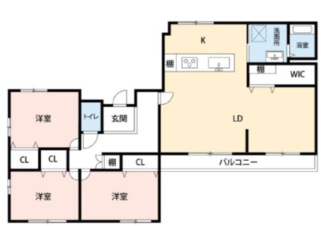 姫路市青山２丁目の中古マンションの間取り