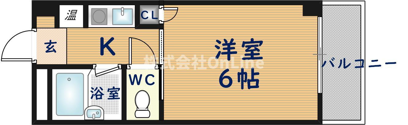 大阪市平野区加美東３丁目の賃貸マンションの間取り