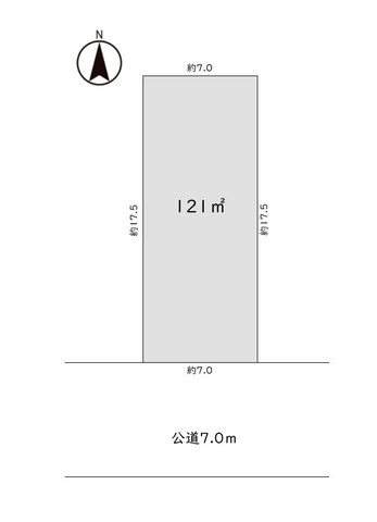 比企郡小川町小川　売地の土地図
