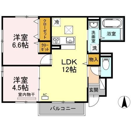 リバーパレスＤ棟の間取り