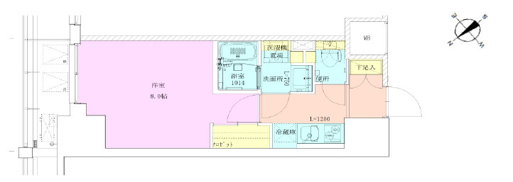 門前仲町レジデンス九番館の間取り