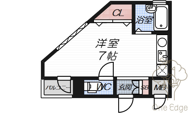 レオン天神橋の間取り