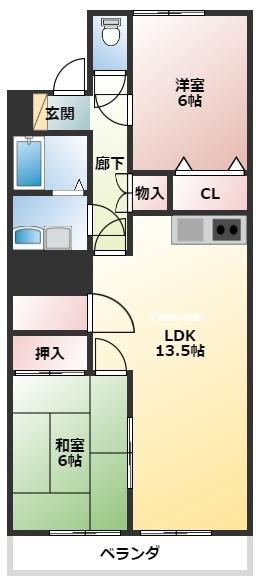 ユトリロ橋良町の間取り