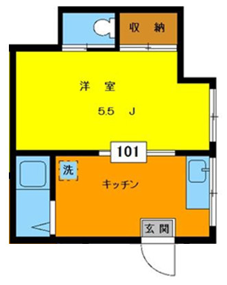 ハイツつきみのの間取り