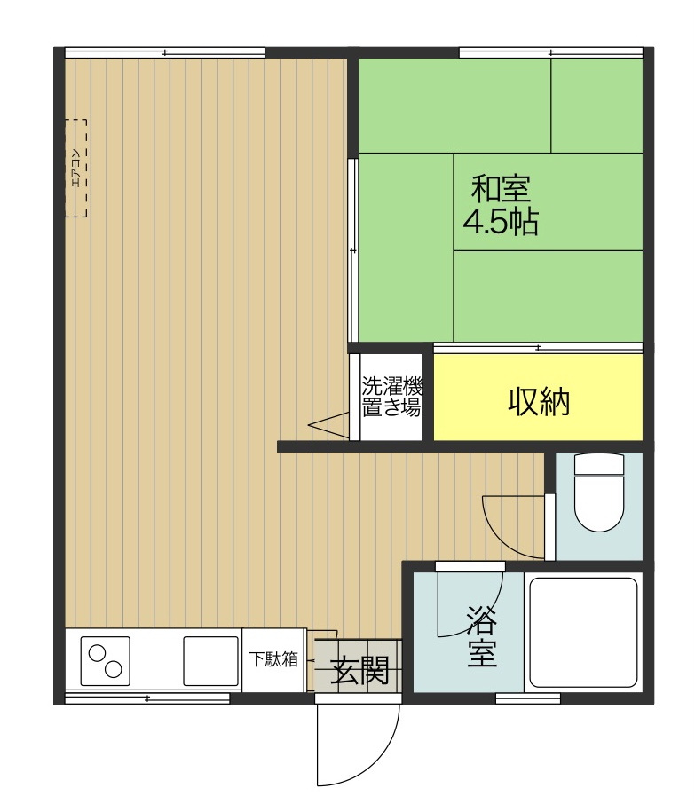 コーポおきの間取り