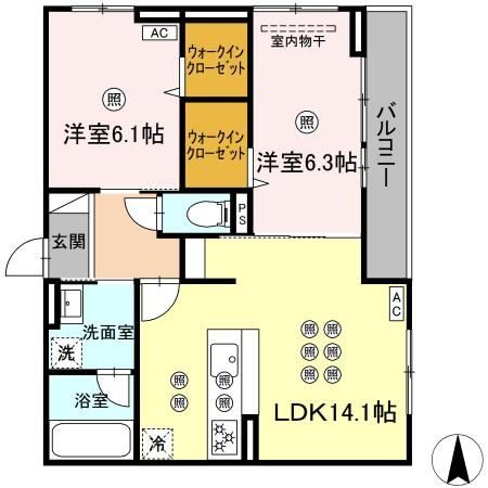 ノーブルミキの間取り