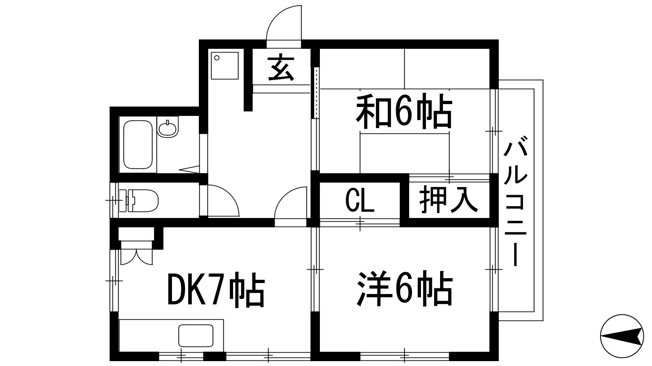 【間取り】 | ハイツK