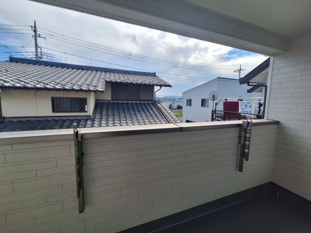 ハートフルタウン 高崎市倉賀野町新築のバルコニー|現地撮影