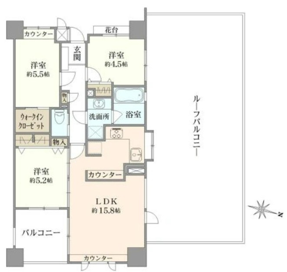 【間取り】 | グリーンコーポ東高円寺