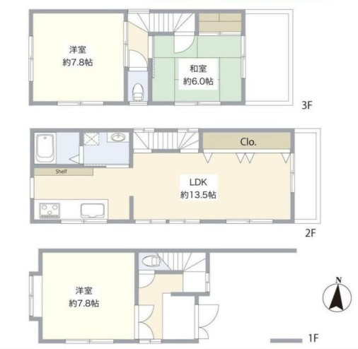 大阪市西成区千本北2丁目の間取り