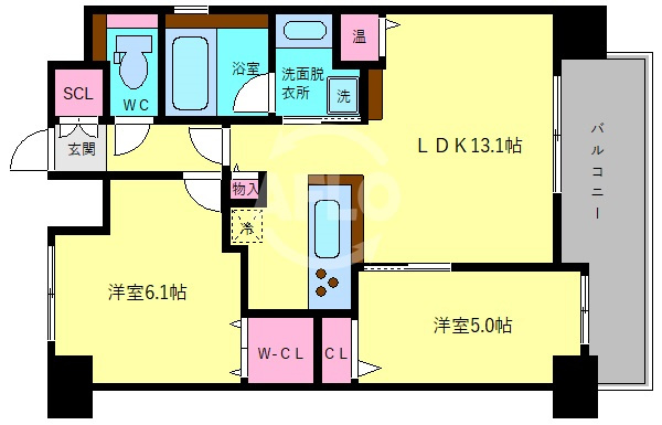 グラマシー京橋（旧エコロジー京橋レジデンス）の間取り|グラマシー京橋　間取り