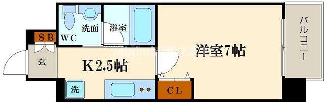 マークス難波南の間取り