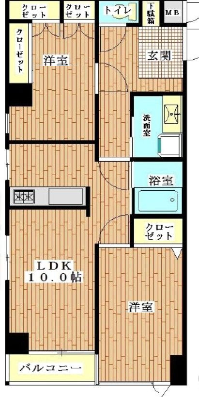 日神シルバーパレス鷺宮の間取り|間取りです。