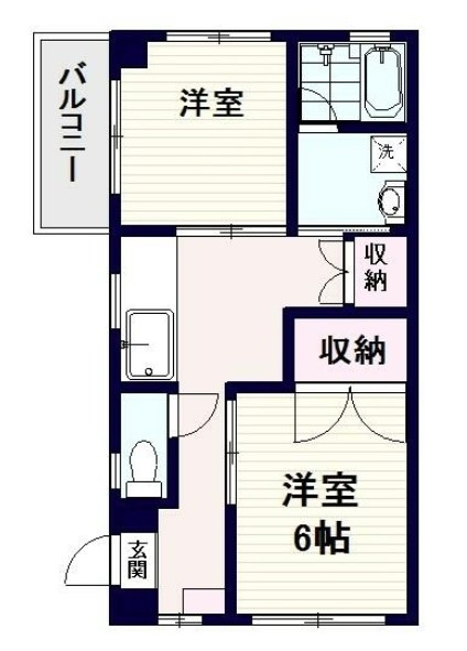 ハイムモリヤの間取り|間取りです。