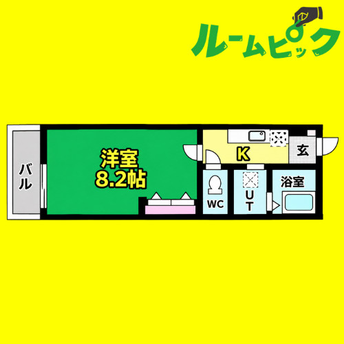 エステート野立　名古屋市賃貸　仲介手数料無料の間取り