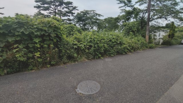 生野高原　売土地の前面道路含む現地写真
