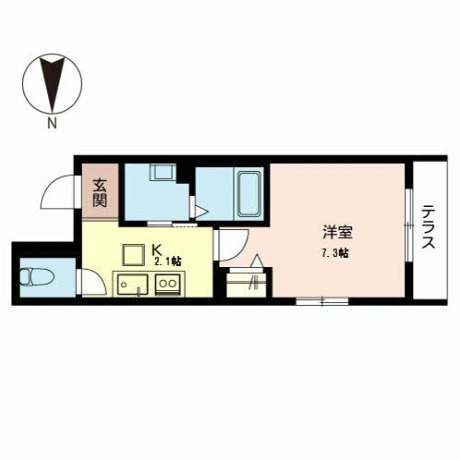 SIX BIJOUX堺町五条の間取り