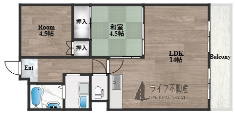 シティハイツ深江の間取り