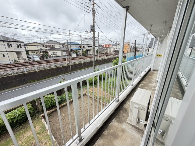 松戸タイムズ2号棟のバルコニー