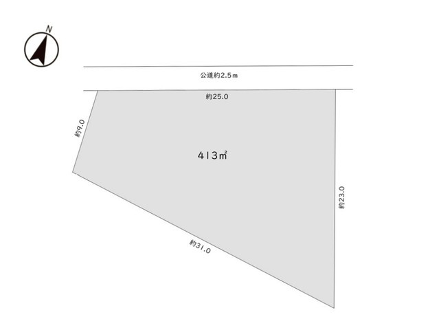 比企郡吉見町下細谷　売地の土地図