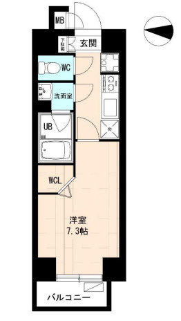 エースハイツ森下の間取り