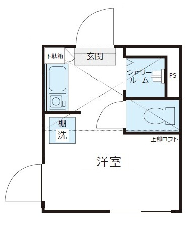 Shanti Casa四谷若葉の間取り|間取りです。
