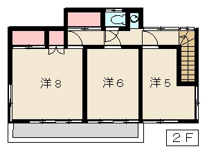 南大沢貸家（物置付き事務所）の間取り