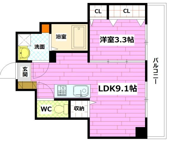 レユシール海田の間取り