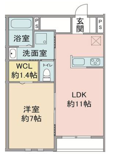 ラシーネセレッソの間取り