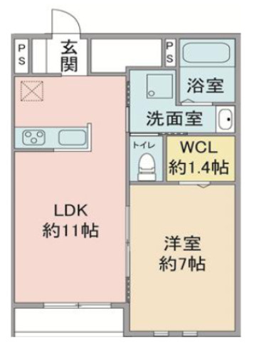 ラシーネセレッソの間取り
