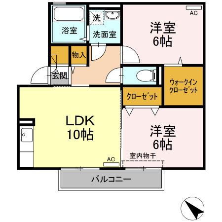 クレッシェンドの間取り