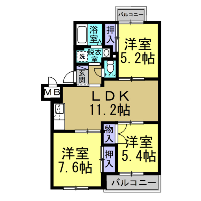 Maison Hollyの間取り|現状と異なる場合は現状優先となります
