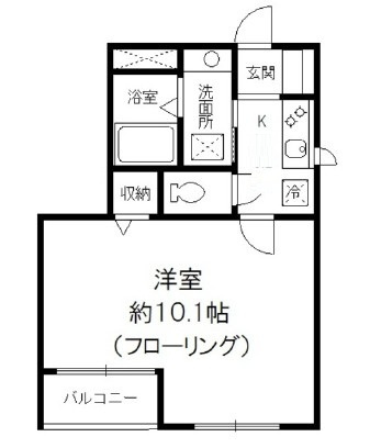 エミール赤塚の間取り|間取りです。