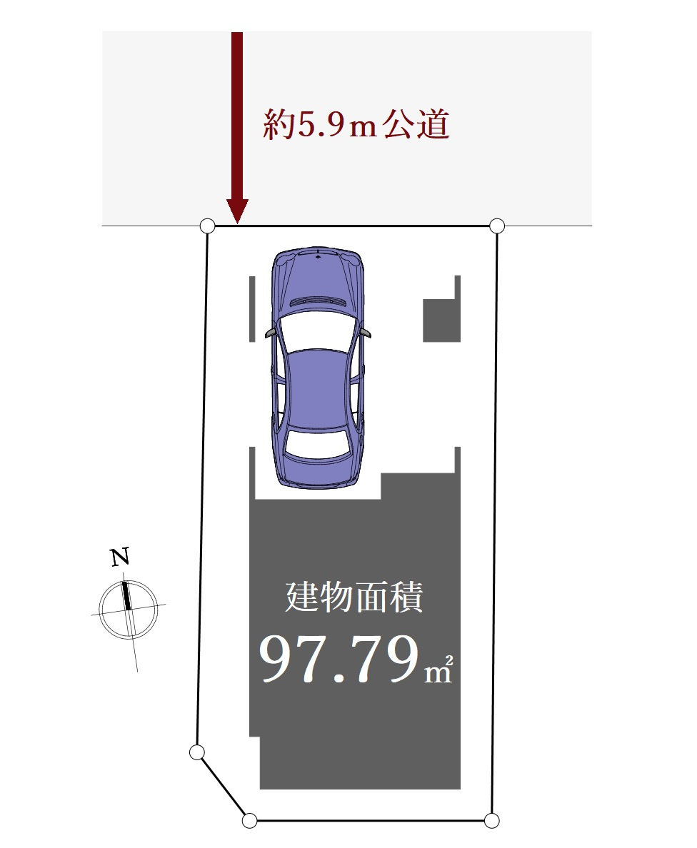 北区王子3丁目 限定1棟の区画図|土地面積54.28㎡、建物面積97.79㎡ 、整形地
只今一生懸命建築中です♪♪
モデルハウスや周辺環境のご案内も致ます
