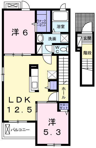 エスペランサ香寺Ⅱの間取り