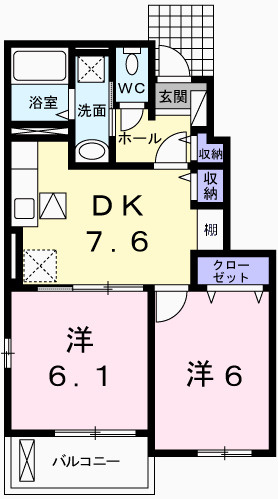 アンジュⅡの間取り