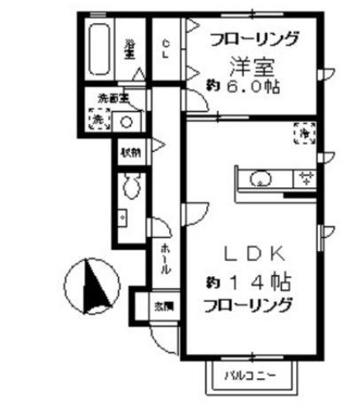 クレベール瀬田の間取り