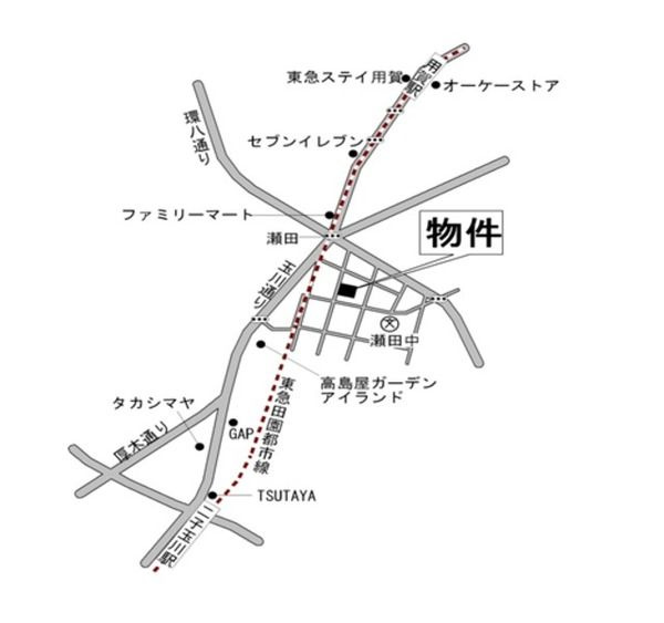 クレベール瀬田の地図