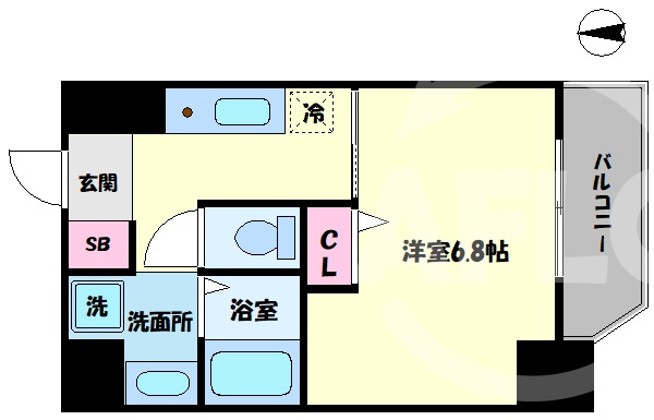 リバーパークフロント天神橋の間取り|リバーパークフロント天神橋　開放感ある間取り