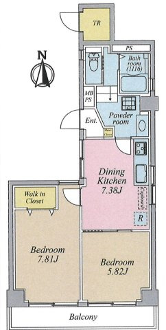 ライオンズマンション本郷の間取り