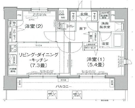 ティモーネ日暮里イーストの間取り|間取りです。
