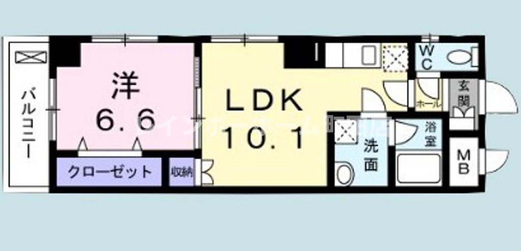 ミルト中町※初期費用分割後払いサービス利用可能物件の間取り