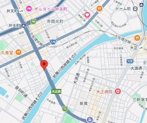 マリンズ弁天町の地図