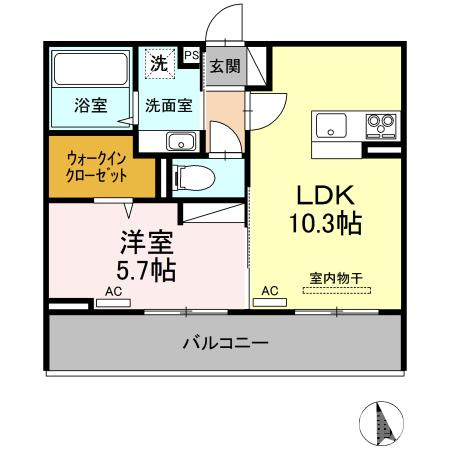 ドヌール・エスパース B棟の間取り