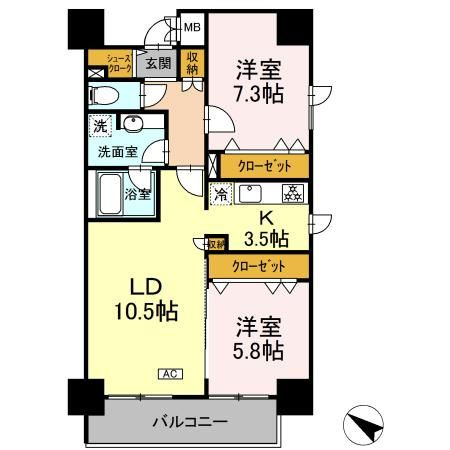 TEC Green Residenceの間取り
