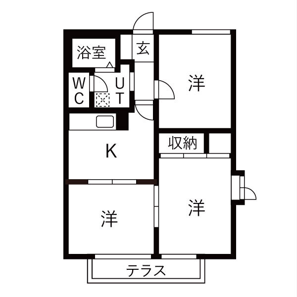 ラフォーレ柊の間取り