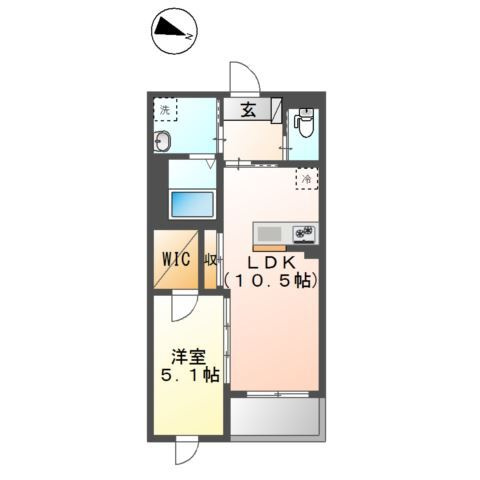 ヴィラ　アルブル　　　旧）東大泉６丁目マンション新築工事の間取り