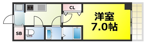 【間取り】 | グランパシフィック難波南 仲介手数料無料