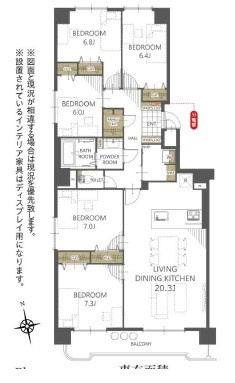 クリーンリバーネオシティあいの里Cステージの間取り